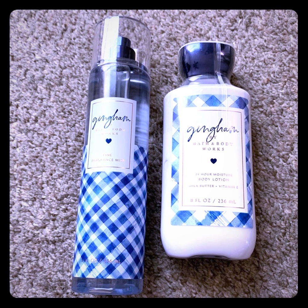 Gingham Bath & Body works